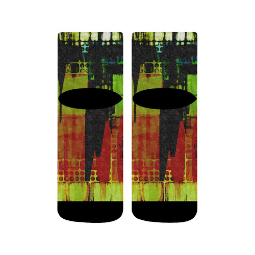 Grunge texture Quarter Socks