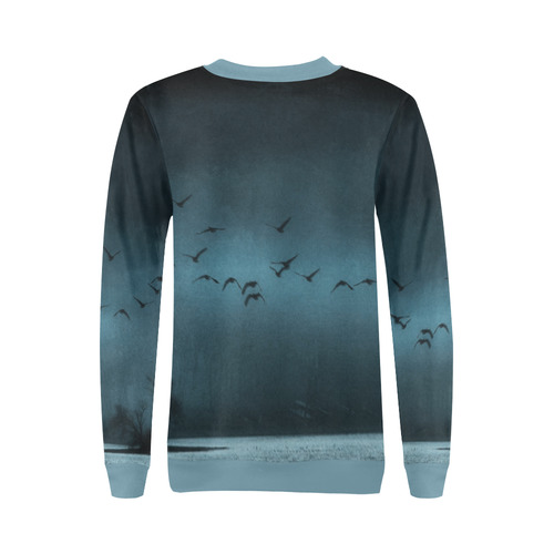 BLUZY All Over Print Crewneck Sweatshirt for Women (Model H18)