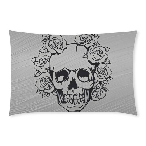 skull with roses 3-Piece Bedding Set