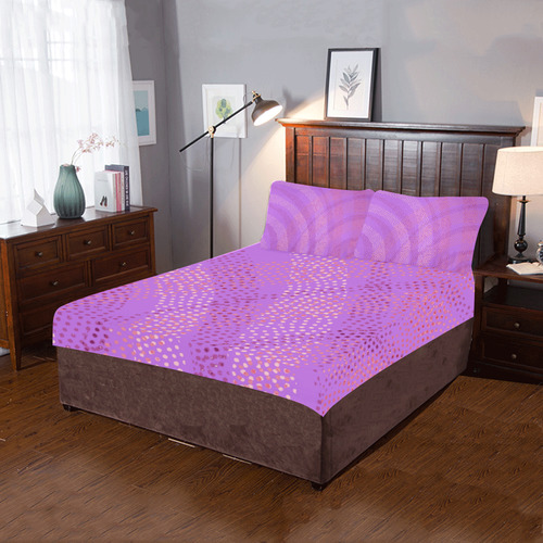 Purple 3-Piece Bedding Set