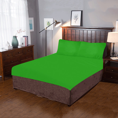 green 3-Piece Bedding Set