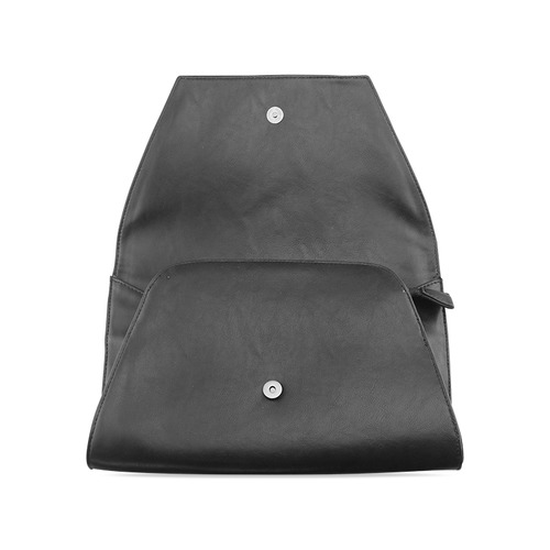 Black and White Lamassu Clutch Bag Clutch Bag (Model 1630)