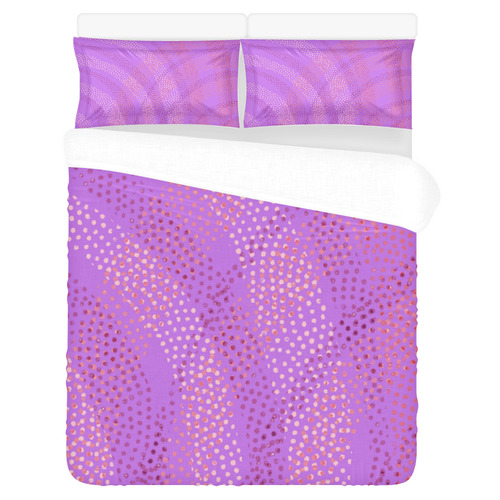 Purple 3-Piece Bedding Set