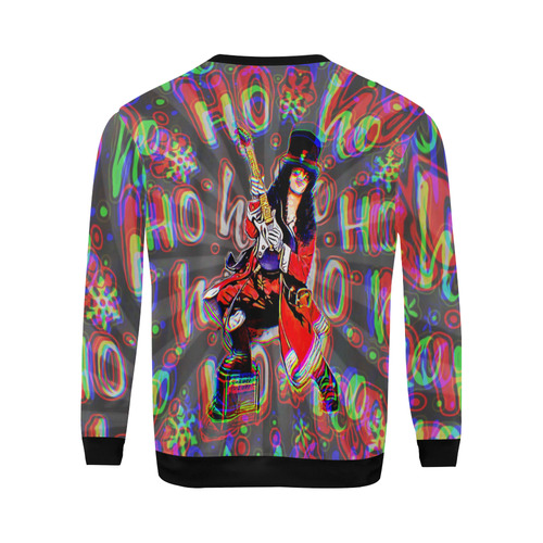 Psychedelic Rock Christmas All Over Print Crewneck Sweatshirt for Men (Model H18)