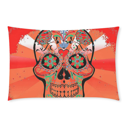 psychedelic Pop Skull 317I by JamColors 3-Piece Bedding Set