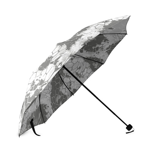gray snake scales animal skin design camouflage Foldable Umbrella (Model U01)