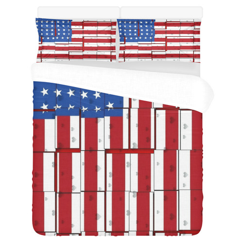 USA by Nico Bielow 3-Piece Bedding Set