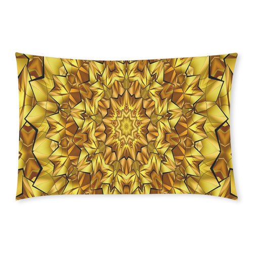 Golden Bronzed Mandala 3-Piece Bedding Set