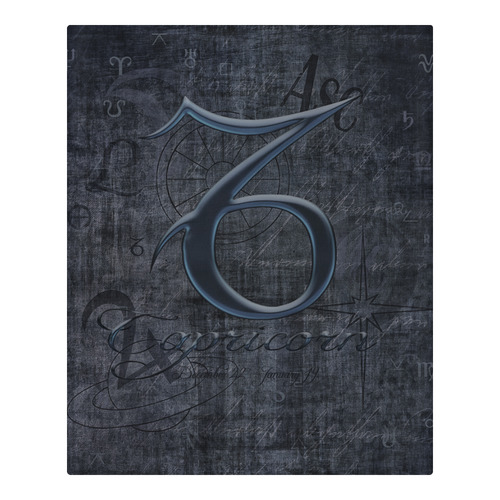 Astrology Zodiac Sign Capricorn in Grunge Style 3-Piece Bedding Set