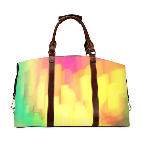 Pastel shapes painting Classic Travel Bag (Model 1643) Remake