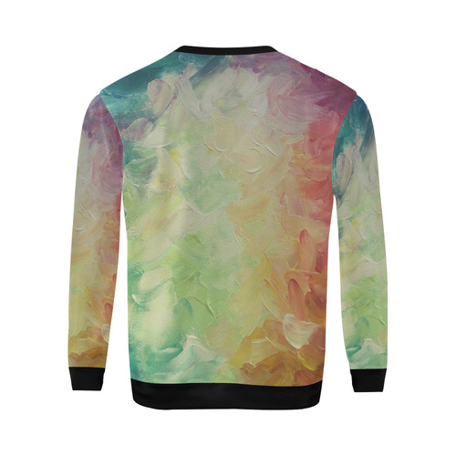 Painted canvas All Over Print Crewneck Sweatshirt for Men (Model H18)