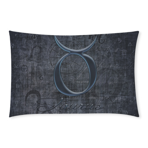 Astrology Zodiac Sign Taurus in Grunge Style 3-Piece Bedding Set