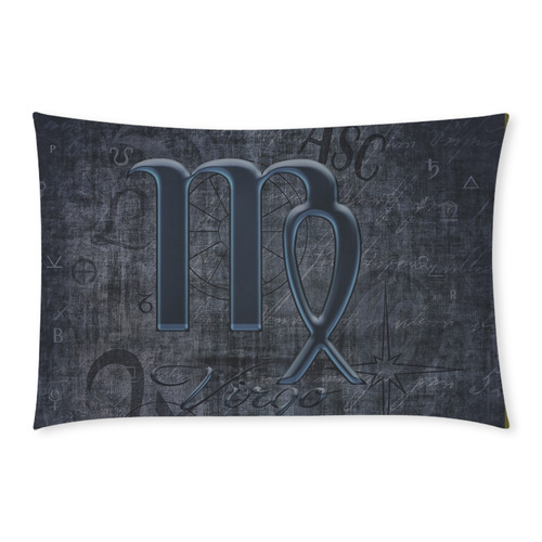 Astrology Zodiac Sign Virgo in Grunge Style 3-Piece Bedding Set