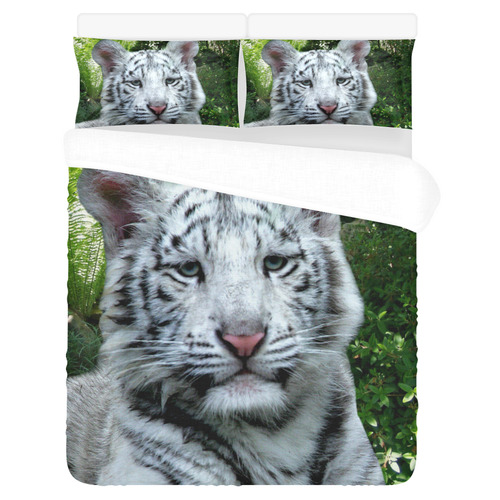 White Tiger 3-Piece Bedding Set