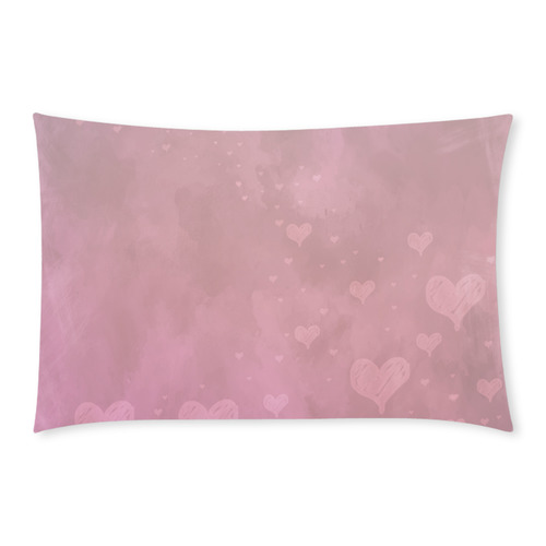 Romantic Hearts In Pink 3-Piece Bedding Set