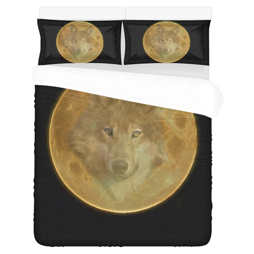 The Wolf in the Moon 3-Piece Bedding Set