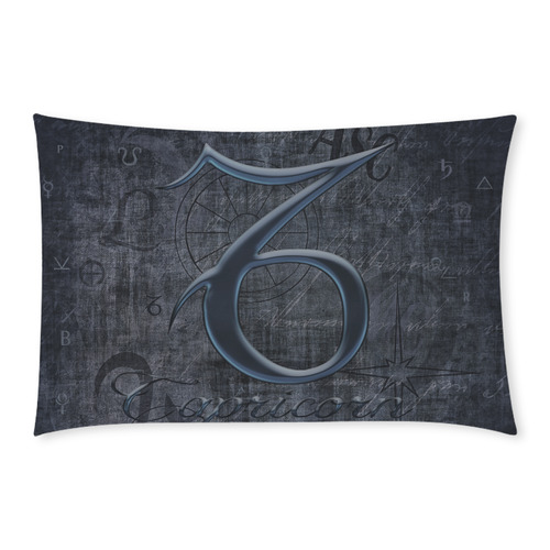Astrology Zodiac Sign Capricorn in Grunge Style 3-Piece Bedding Set