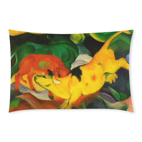 Red Yellow Green Cows by Franz Marc 3-Piece Bedding Set