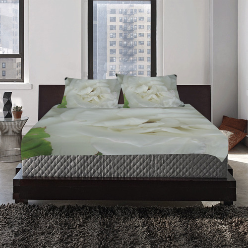 White Rose 3-Piece Bedding Set