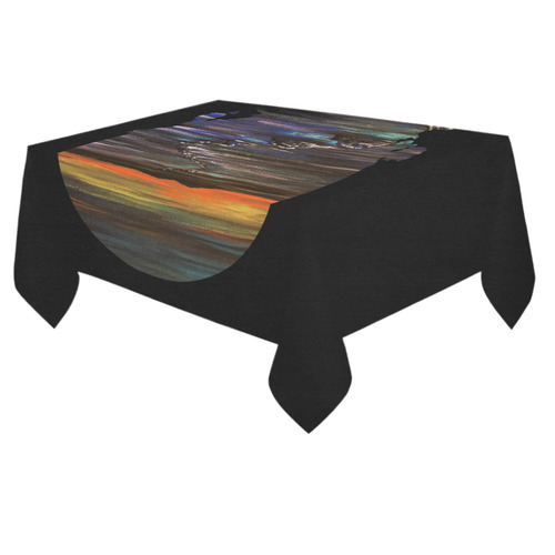 Night Walk Cotton Linen Tablecloth 60"x 84"