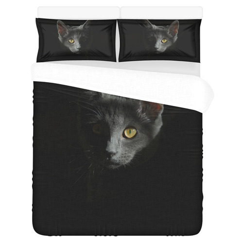 Black Cat 3-Piece Bedding Set