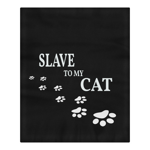 Slave to my cat 2 3-Piece Bedding Set