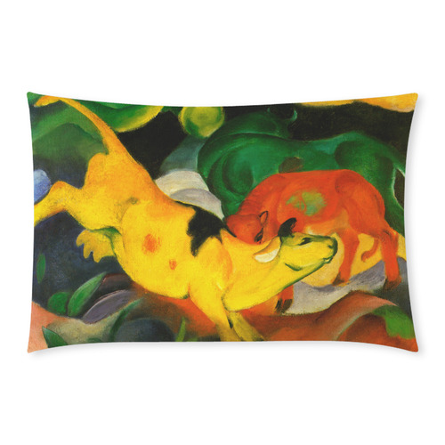 Red Yellow Green Cows by Franz Marc 3-Piece Bedding Set