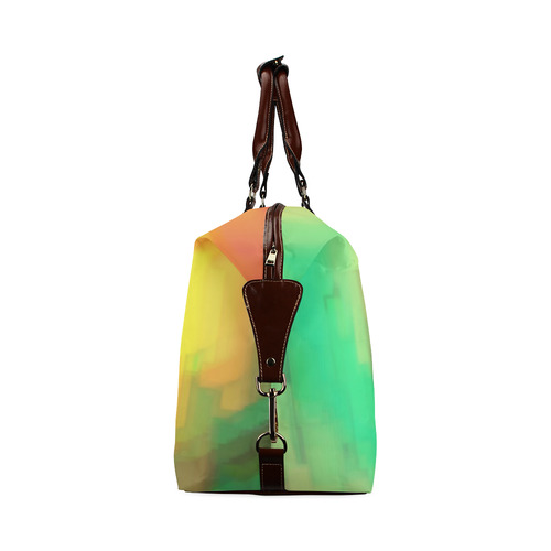 Pastel shapes painting Classic Travel Bag (Model 1643) Remake