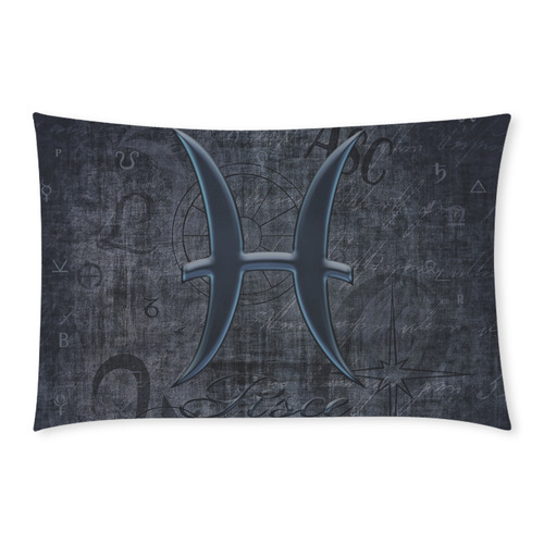 Astrology Zodiac Sign Pisce in Grunge Style 3-Piece Bedding Set