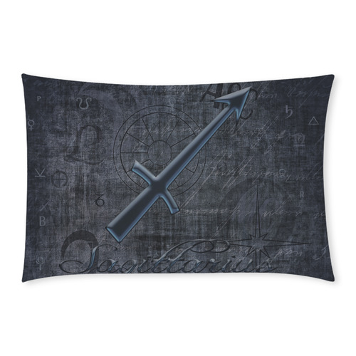 Astrology Zodiac Sign Sagittarius in Grunge Style 3-Piece Bedding Set