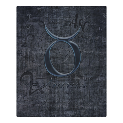 Astrology Zodiac Sign Taurus in Grunge Style 3-Piece Bedding Set