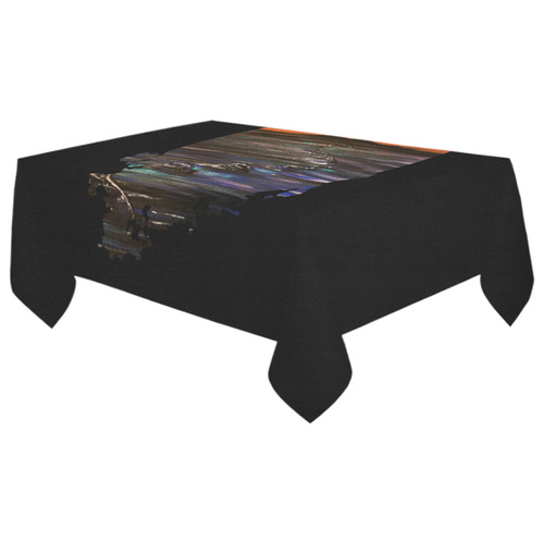 Night Walk Cotton Linen Tablecloth 60"x 104"