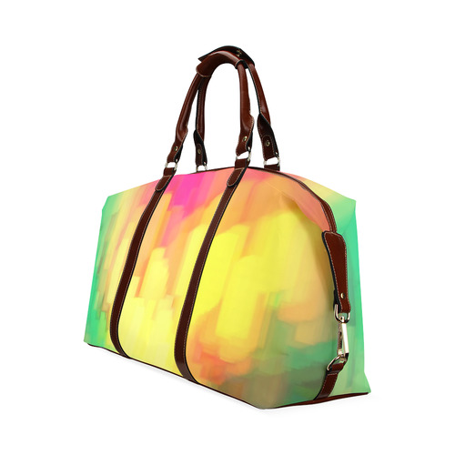 Pastel shapes painting Classic Travel Bag (Model 1643) Remake