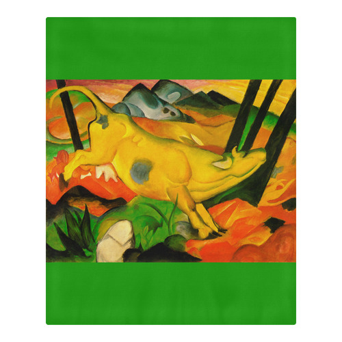 The Yellow Cow by Franz Marc 3-Piece Bedding Set