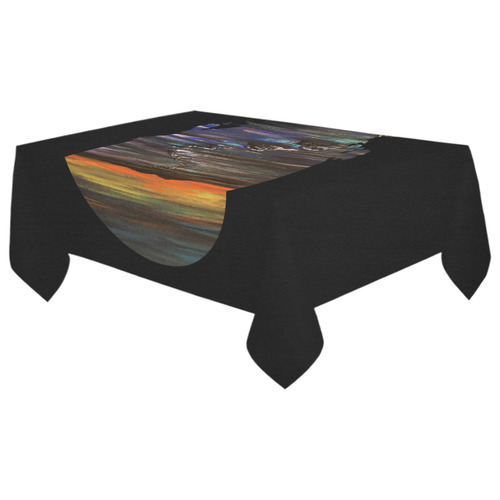 Night Walk Cotton Linen Tablecloth 60"x 104"