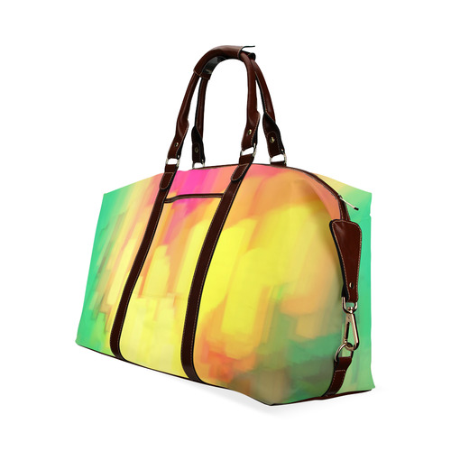 Pastel shapes painting Classic Travel Bag (Model 1643) Remake