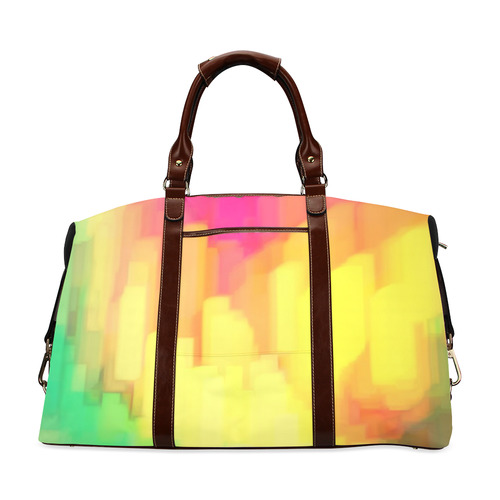 Pastel shapes painting Classic Travel Bag (Model 1643) Remake