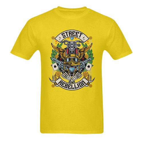 Street Rebellion Modern Yellow Sunny Men's T- shirt (Model T06)