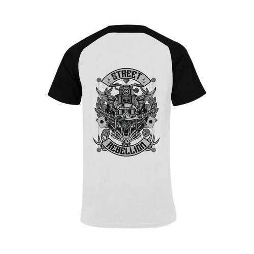 Street Rebellion Black Men's Raglan T-shirt (USA Size) (Model T11)