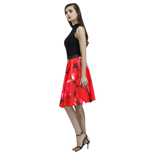 "Love" Melete Pleated Midi Skirt (Model D15)