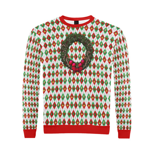 Ugly Christmas All Over Print Crewneck Sweatshirt for Men (Model H18)
