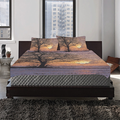 travel to sunset 4 by JamColors 3-Piece Bedding Set