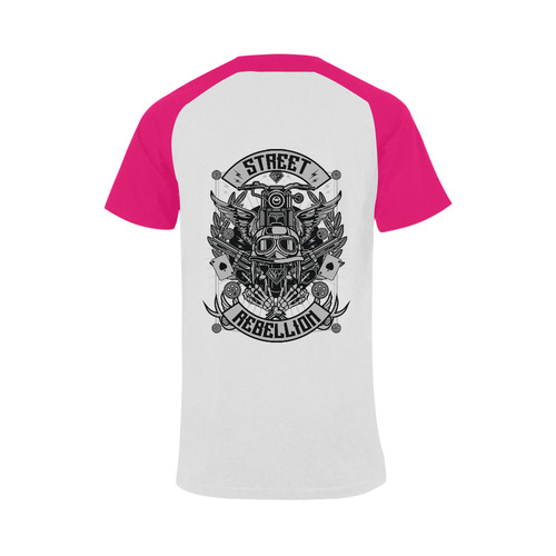 Street Rebellion Pink Men's Raglan T-shirt (USA Size) (Model T11)