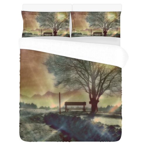Awesome winter Impression C by JamColors 3-Piece Bedding Set