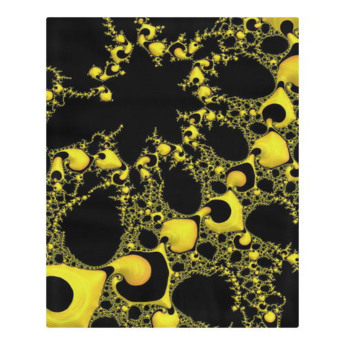 special fractal 04 yellow 3-Piece Bedding Set