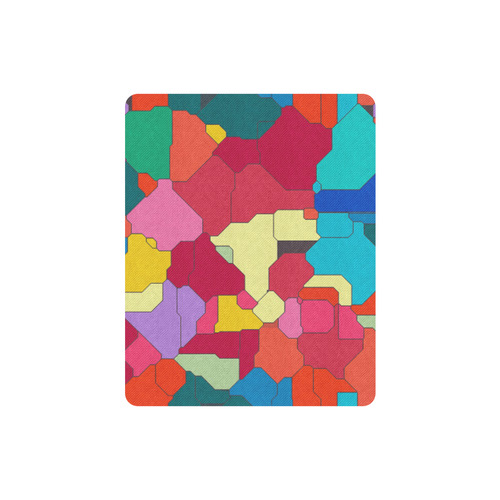 Colorful leather pieces Rectangle Mousepad