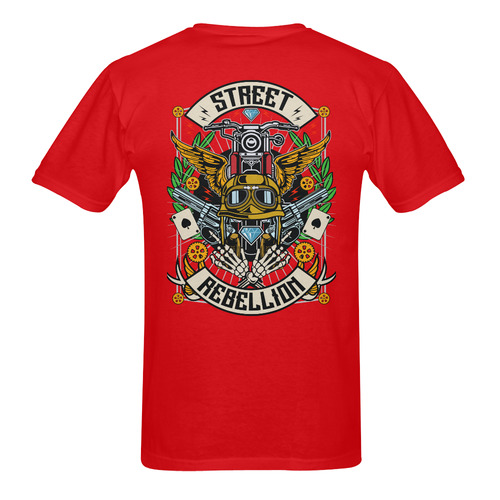Street Rebellion Modern Red Men's T-Shirt in USA Size (Two Sides Printing)