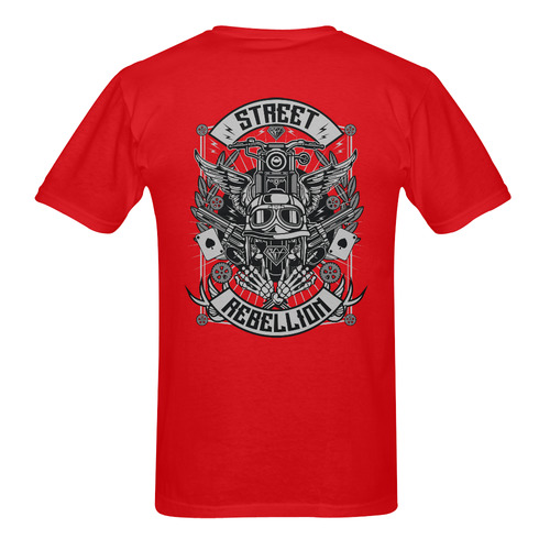 Street Rebellion Red Men's T-Shirt in USA Size (Two Sides Printing)