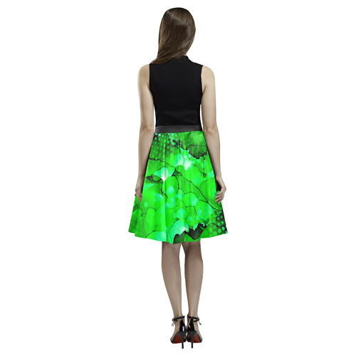 "Eclipse" Melete Pleated Midi Skirt (Model D15)