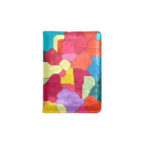 Colorful leather pieces Custom NoteBook A5